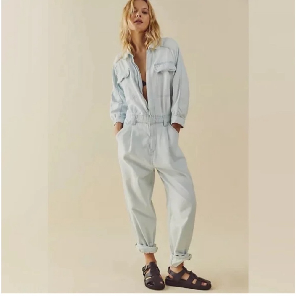 Free People Sammie Denim Coverall